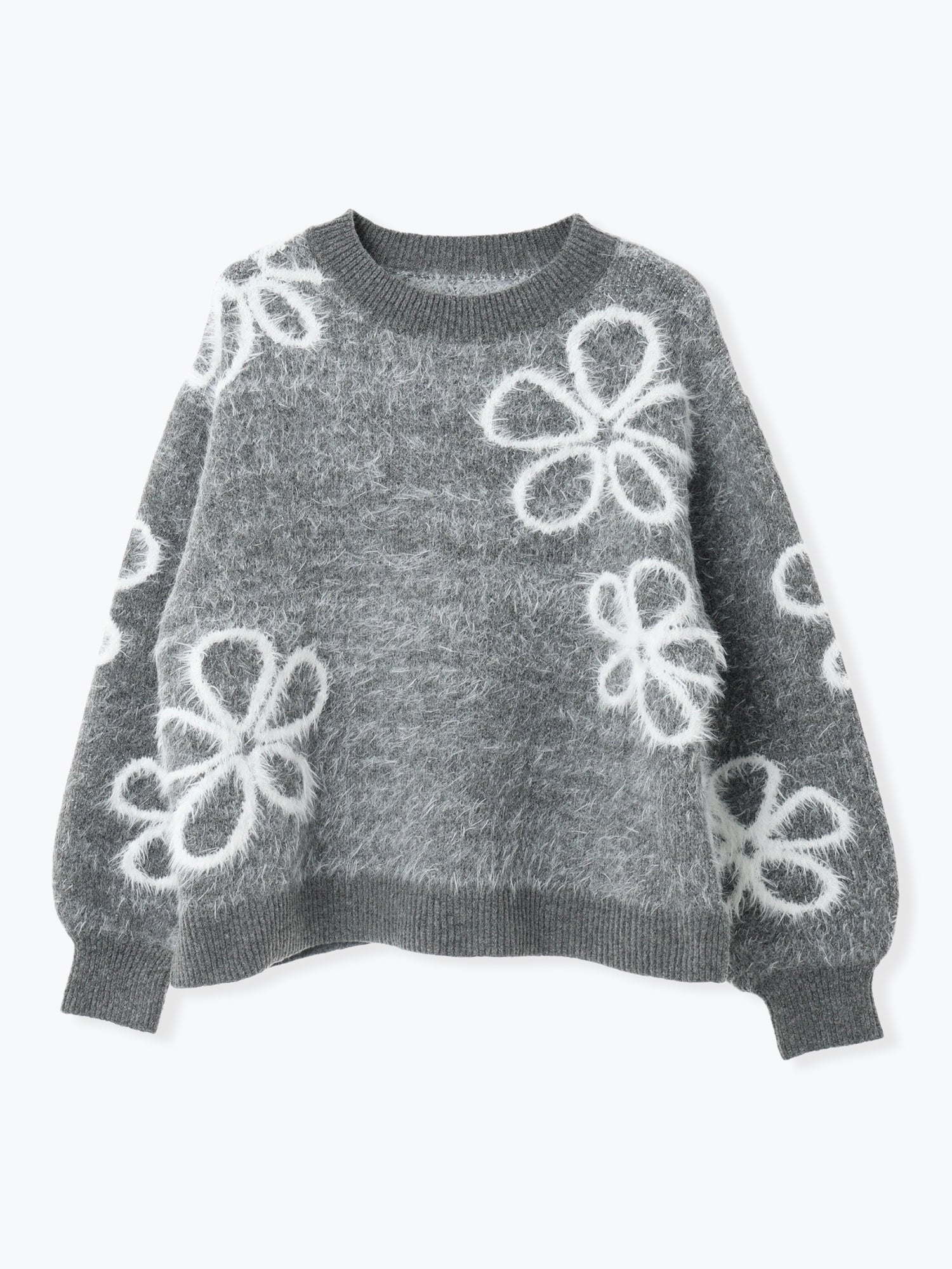 花花紋毛衣