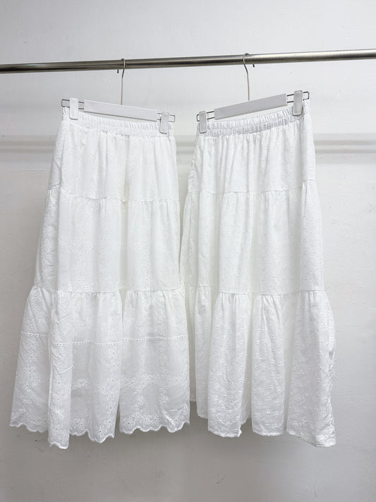 【新品優惠】刺繡花紋半身裙