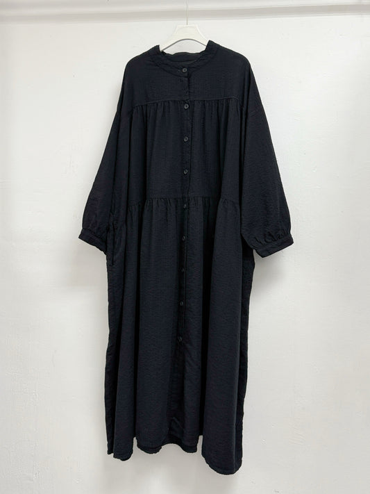 圓領暗直紋排鈕ops