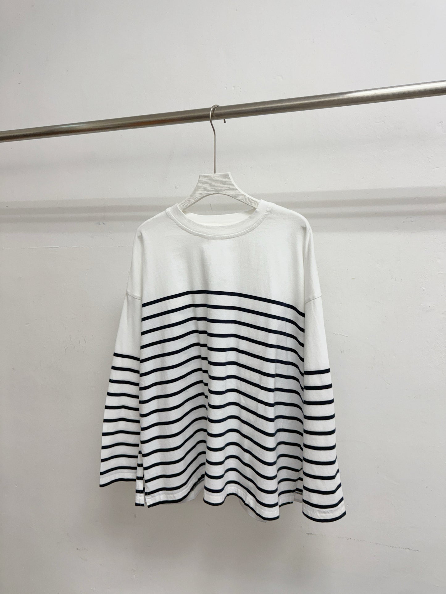 【comeback】簡約側開叉條紋上衣