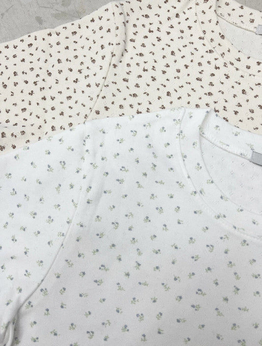 【SALE】碎花點點top｜奶油