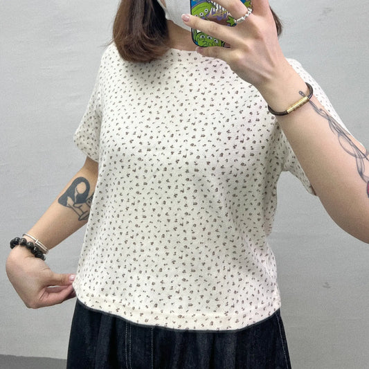 【SALE】碎花點點top｜奶油