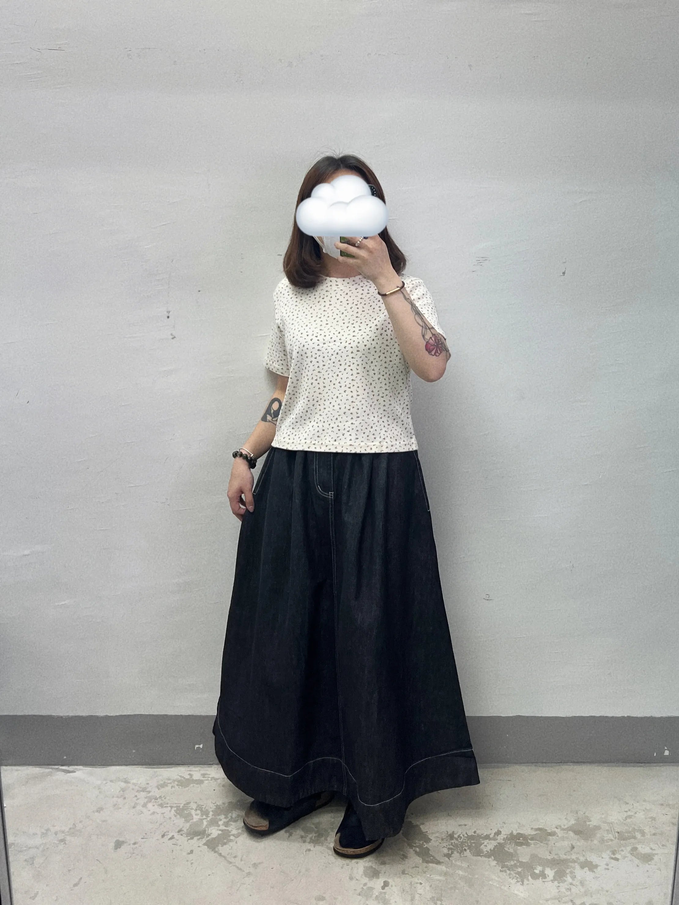 【SALE】碎花點點top｜奶油