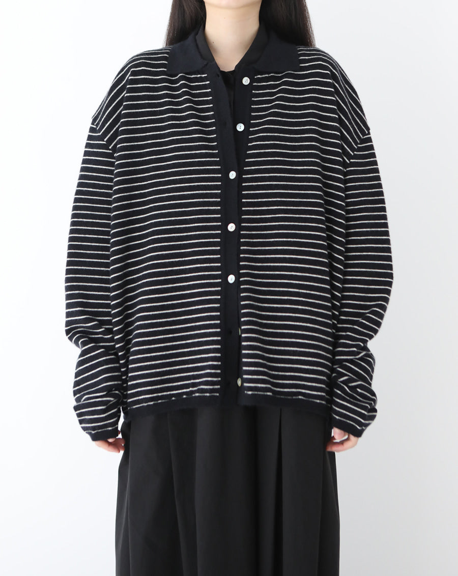 【新品優惠】反領條紋針織外套丨3 col