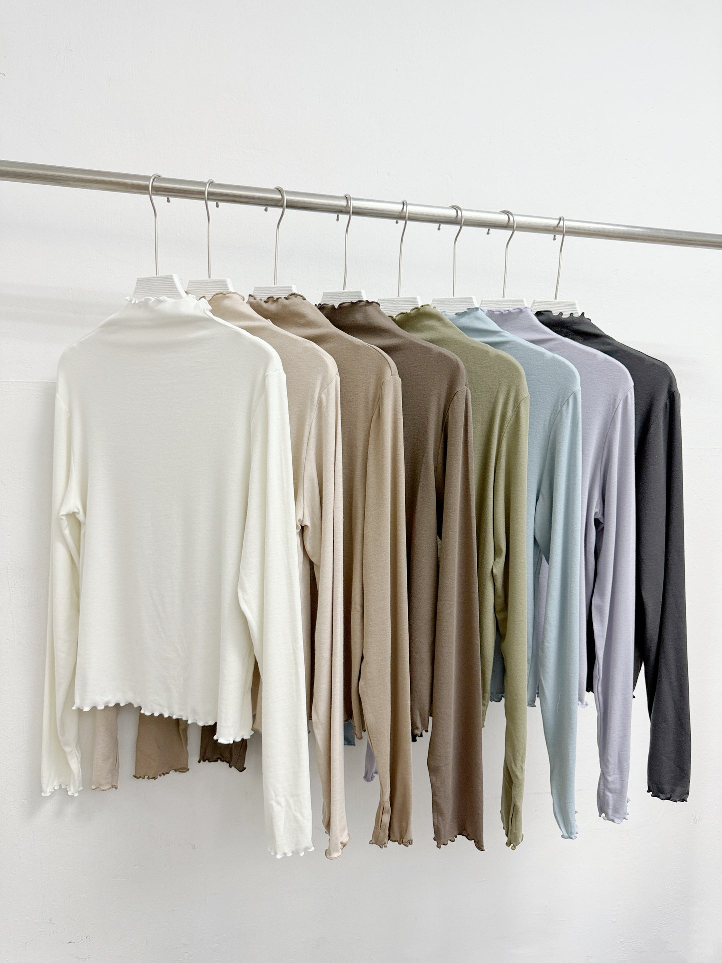 親膚舒服~捲邊內搭丨米白 啡