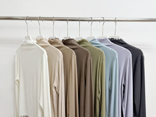 親膚舒服~捲邊內搭丨啡