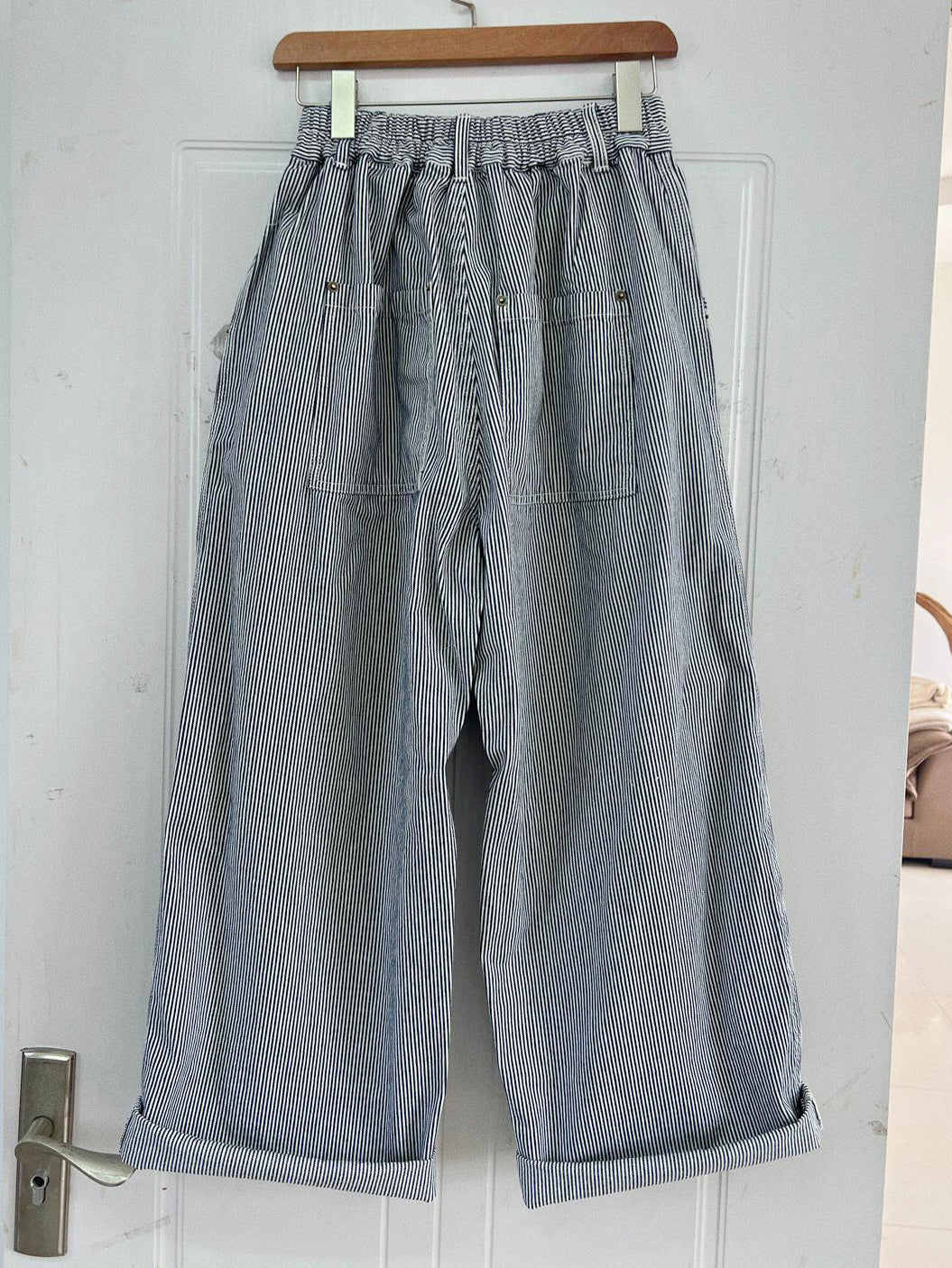 間條直筒闊褲丨2 col