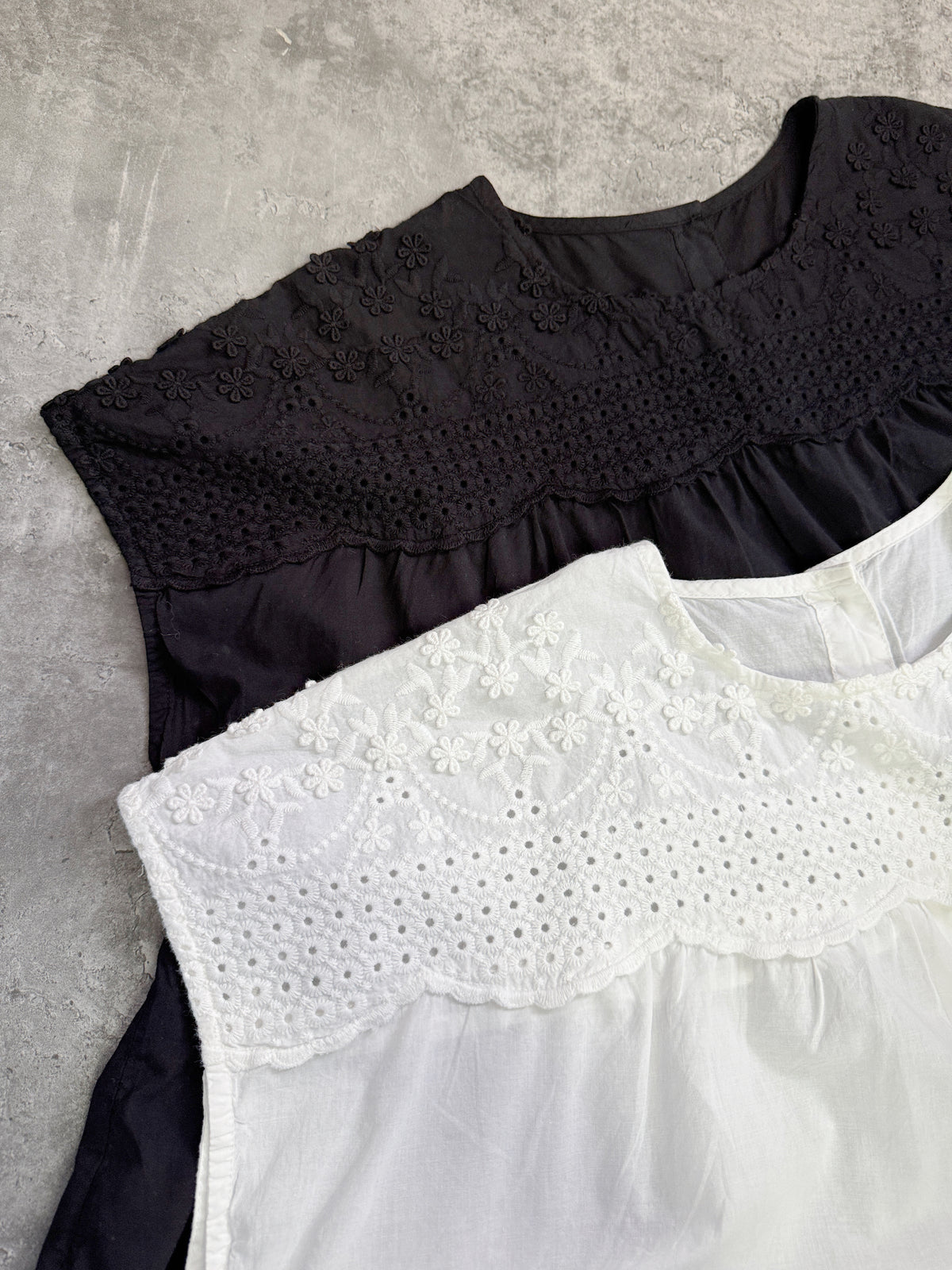 【新品優惠】刺繡通花層層上衣丨2 col