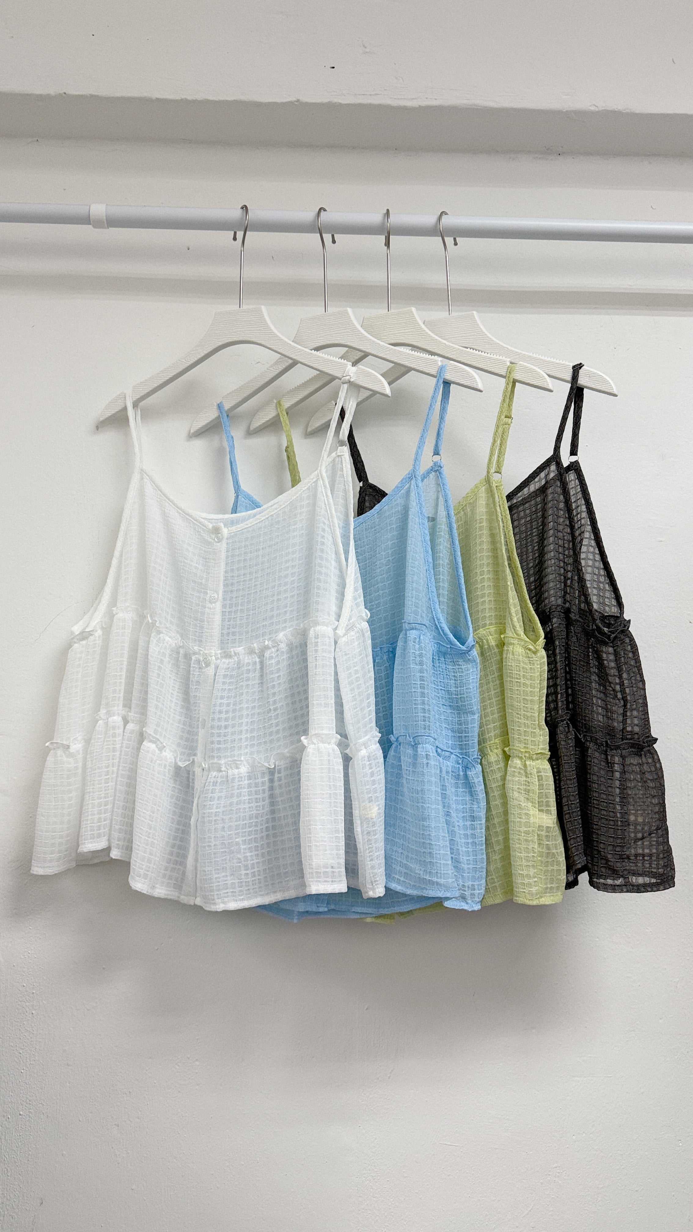 【SALE】透透格紋外搭丨4 col