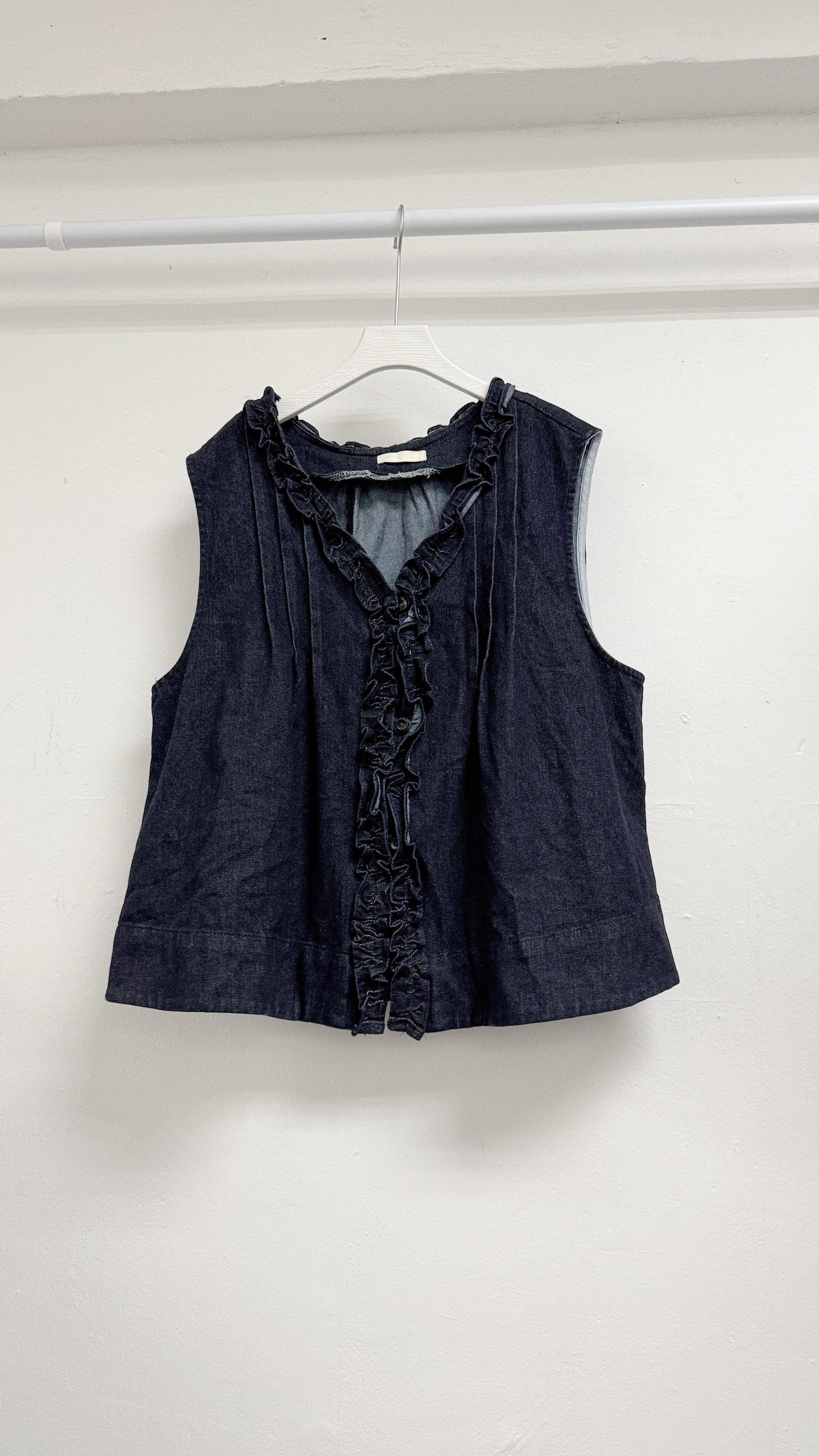 ruffle邊牛仔外搭