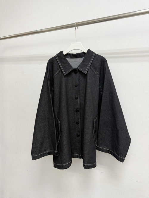 【新品優惠】明線牛仔闊型外套