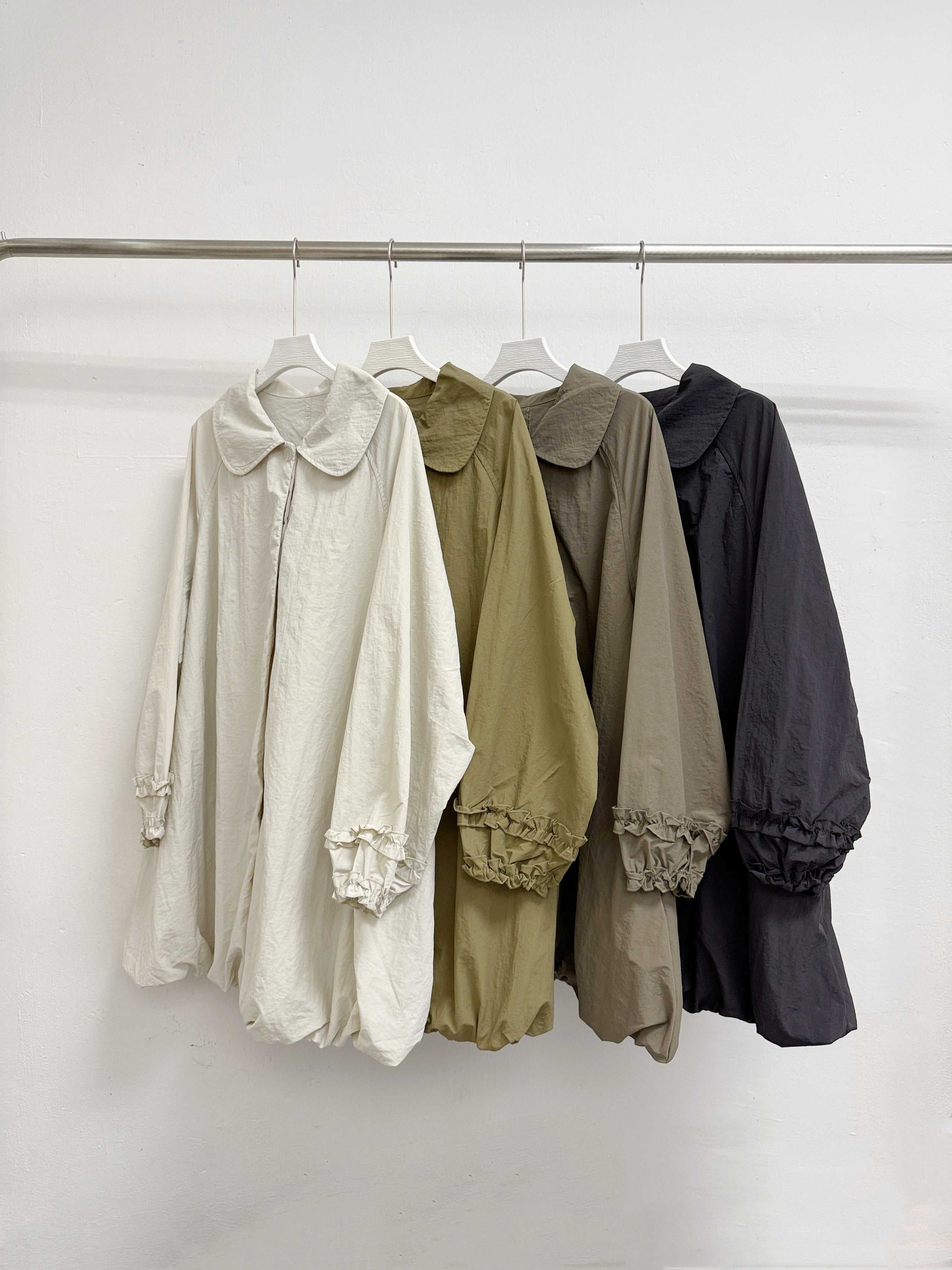 【新品優惠】嗦嗦料娃娃領氣球型外套丨4 col