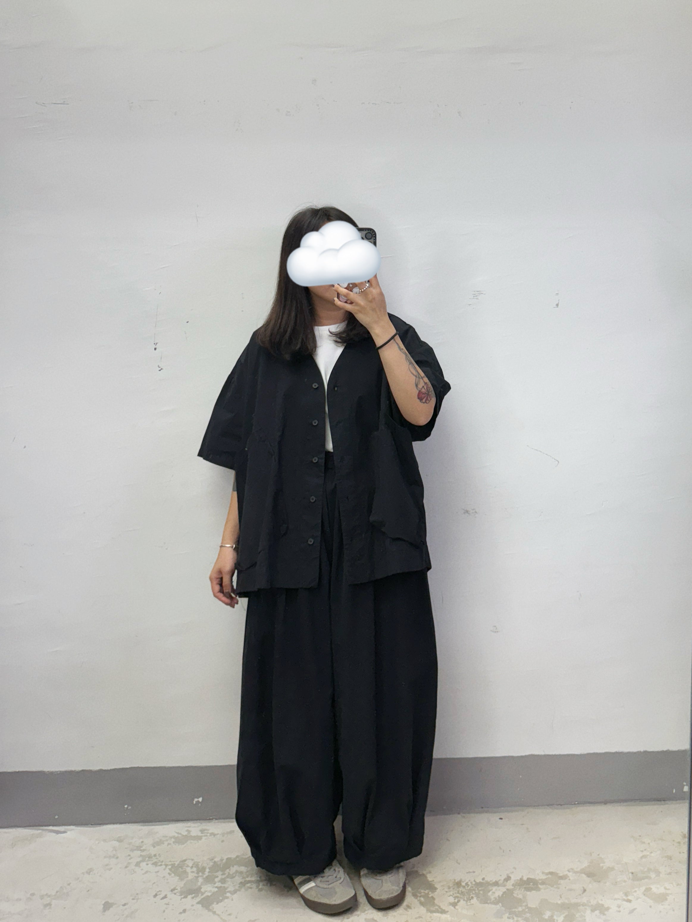 全橡筋嗦嗦闊褲丨綠