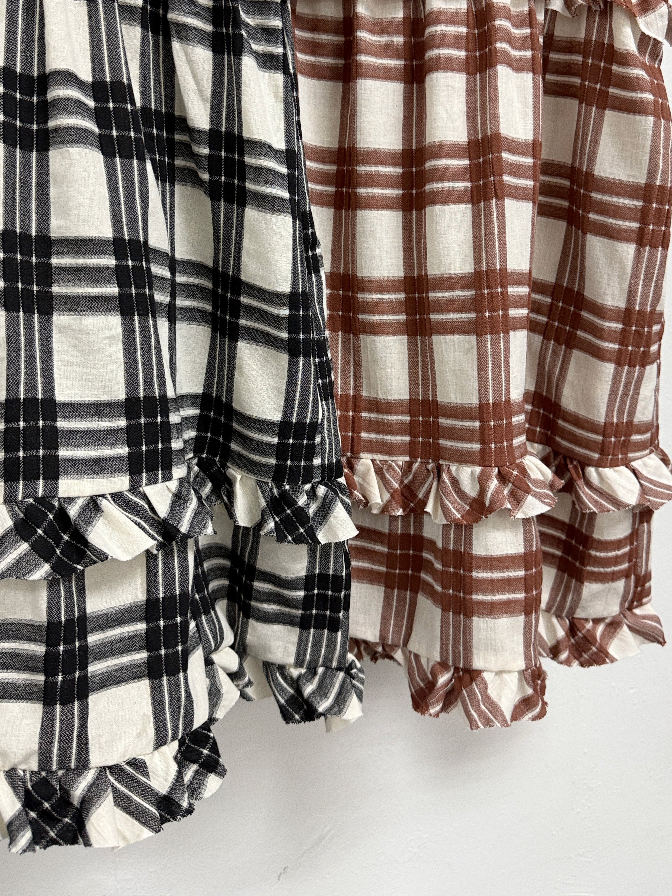 【SALE】2-way ruffle邊間紋外搭(有側袋)丨2 col