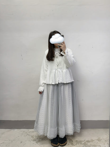 重工～條紋拼布紗裙