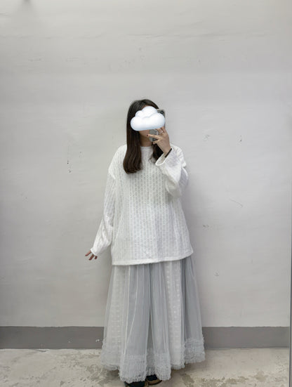 重工～條紋拼布紗裙