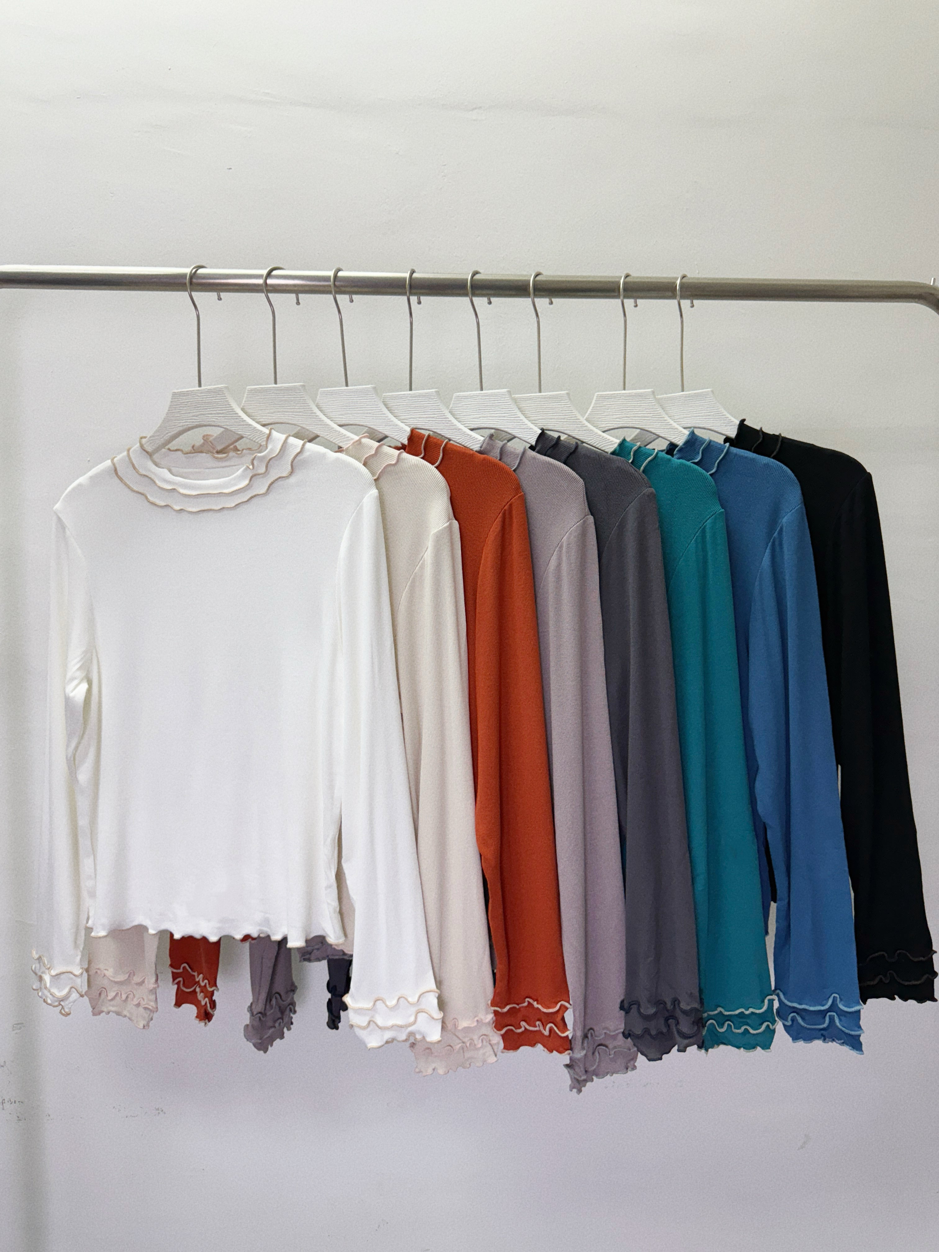 波浪邊打底top丨8 col