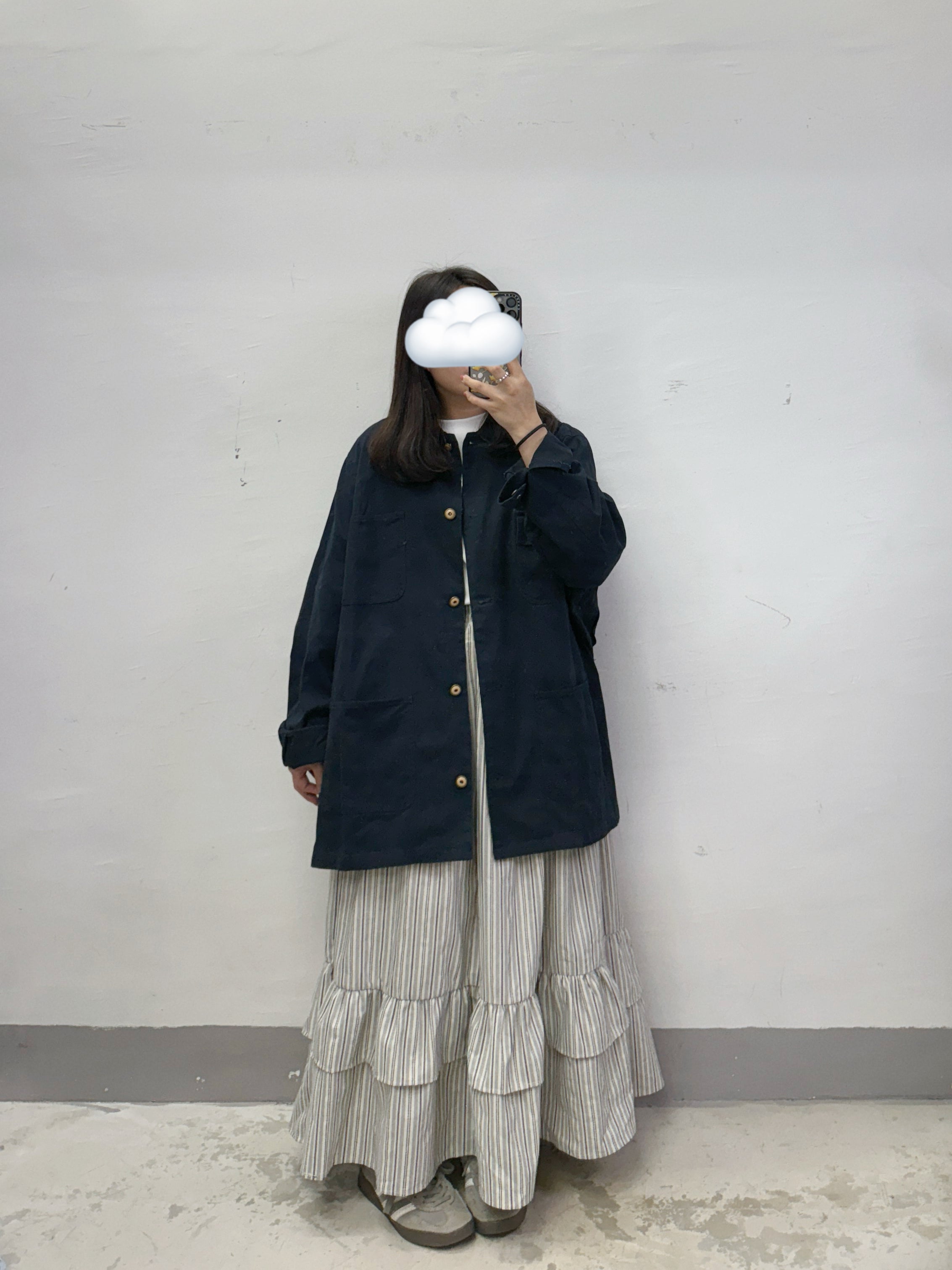 拼色領口斜布外套丨2 col