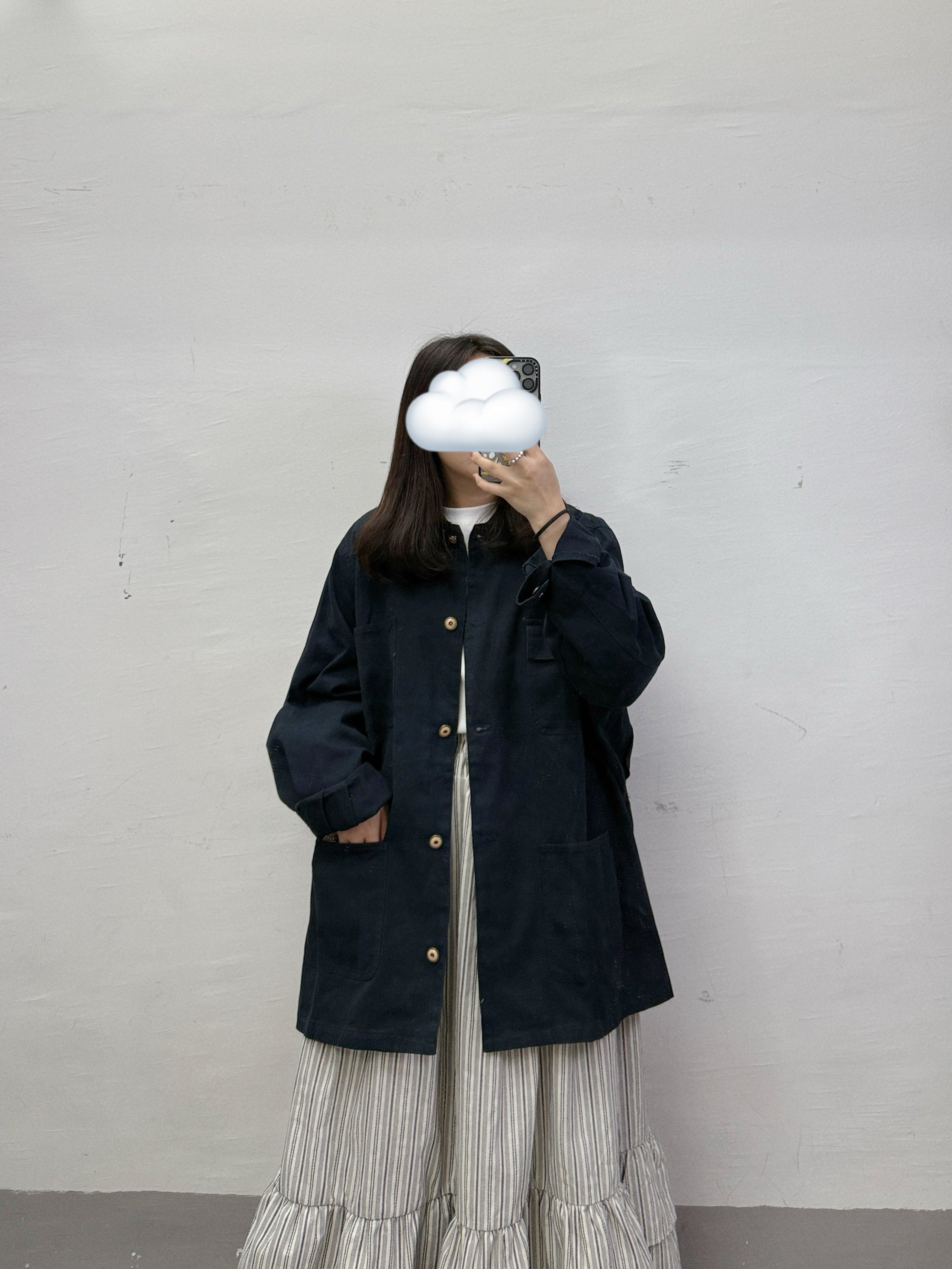 拼色領口斜布外套丨2 col