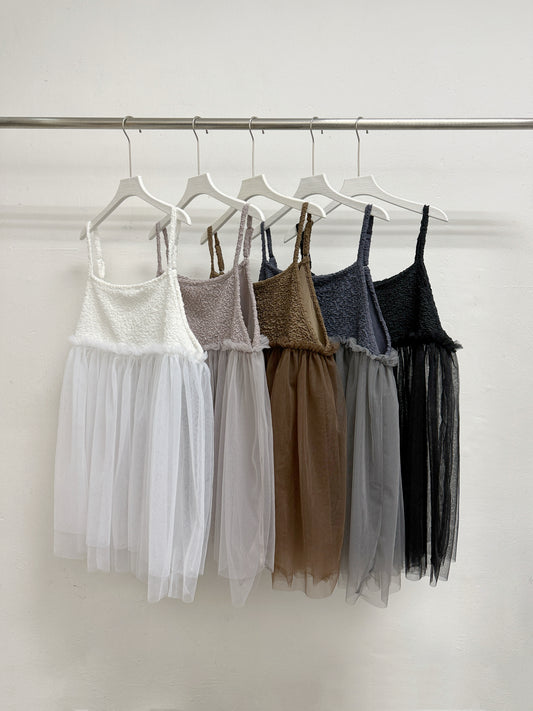 新色入！皺皺紋拼紗外搭丨5 col