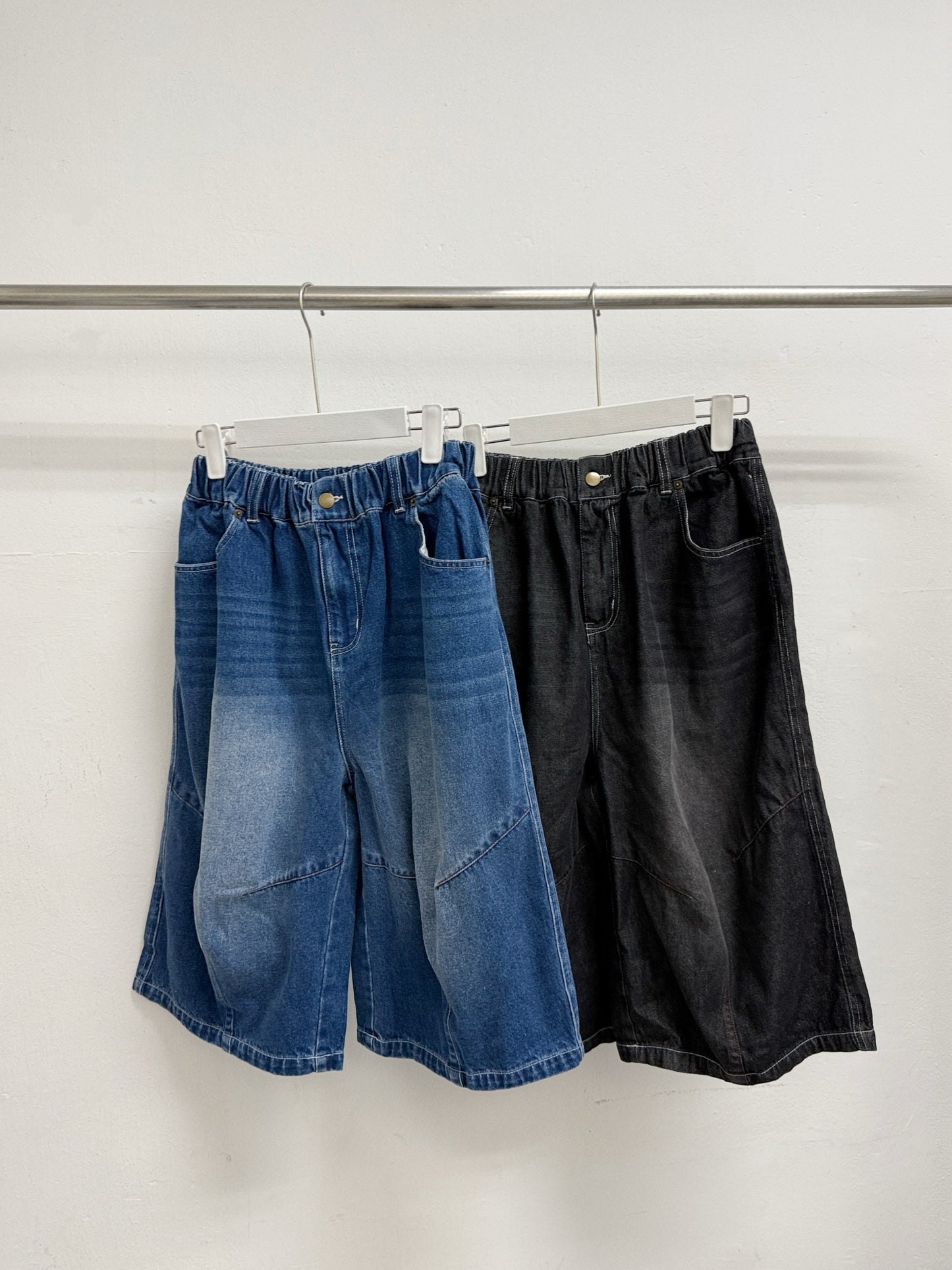 【新品優惠】洗水色牛仔中長牛仔褲丨2 col