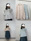 針織條紋上衣丨3 col