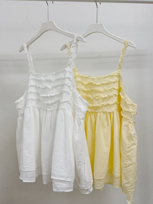 蘇蘇ruffle邊雙層外搭丨2 col